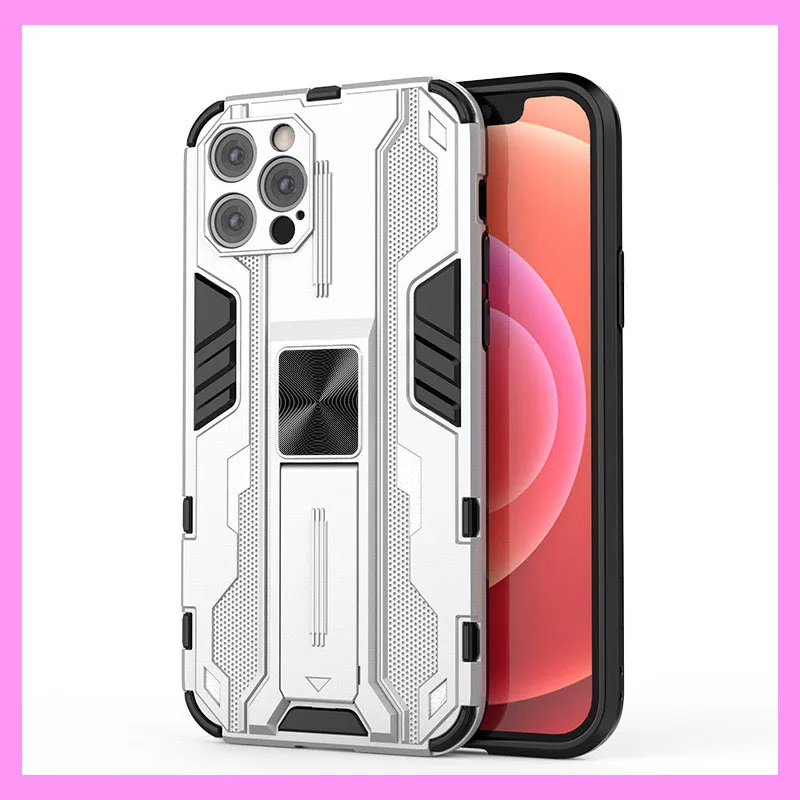 【9-07#】Mechanical Feel, Shockproof, Built-in Stand iPhone Case