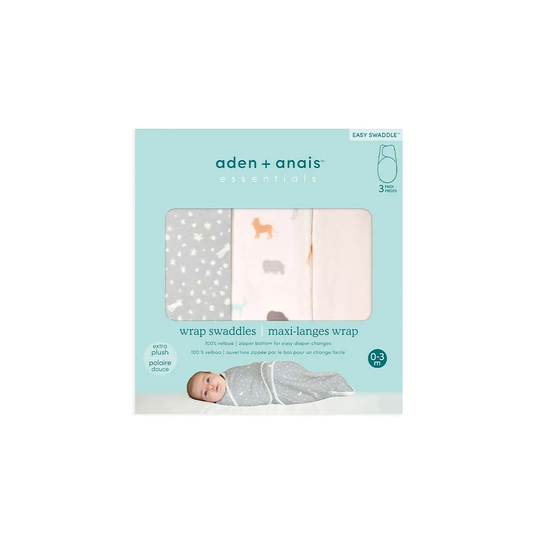 aden   anais Essentials Easy Swaddle Wraps - Wild Prairie - 3 Pack