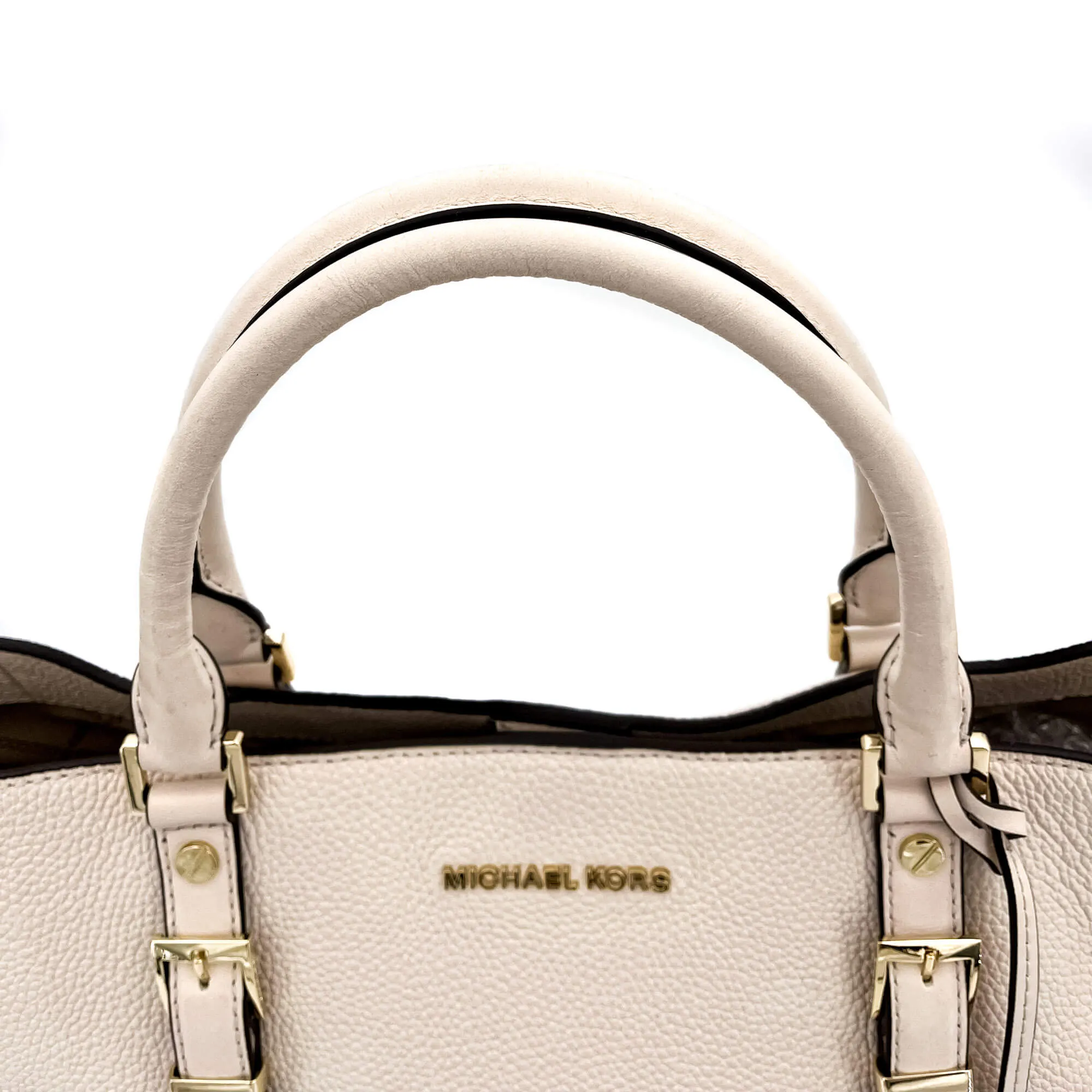 Bedford Legacy Leather Tote Off-White Large