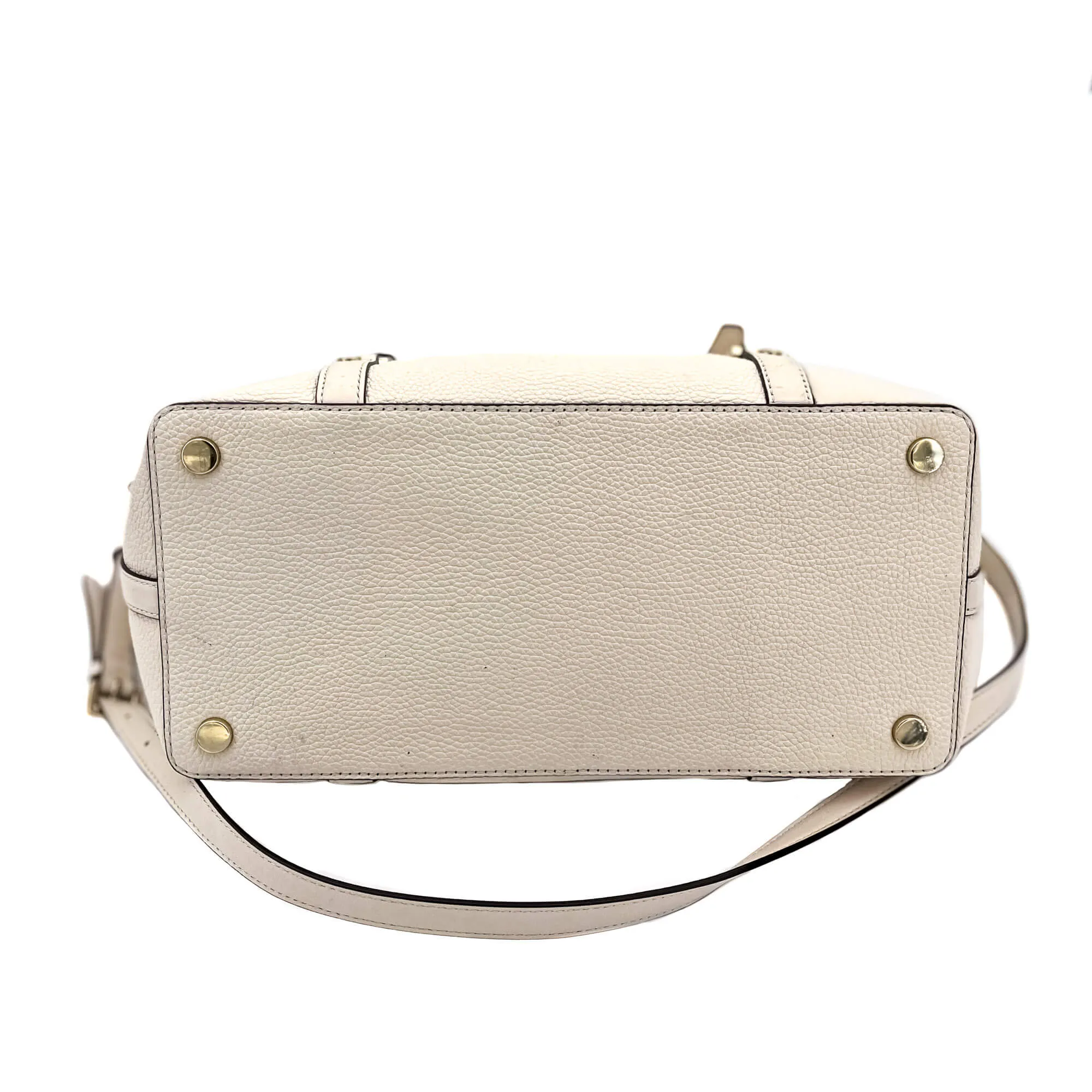 Bedford Legacy Leather Tote Off-White Large