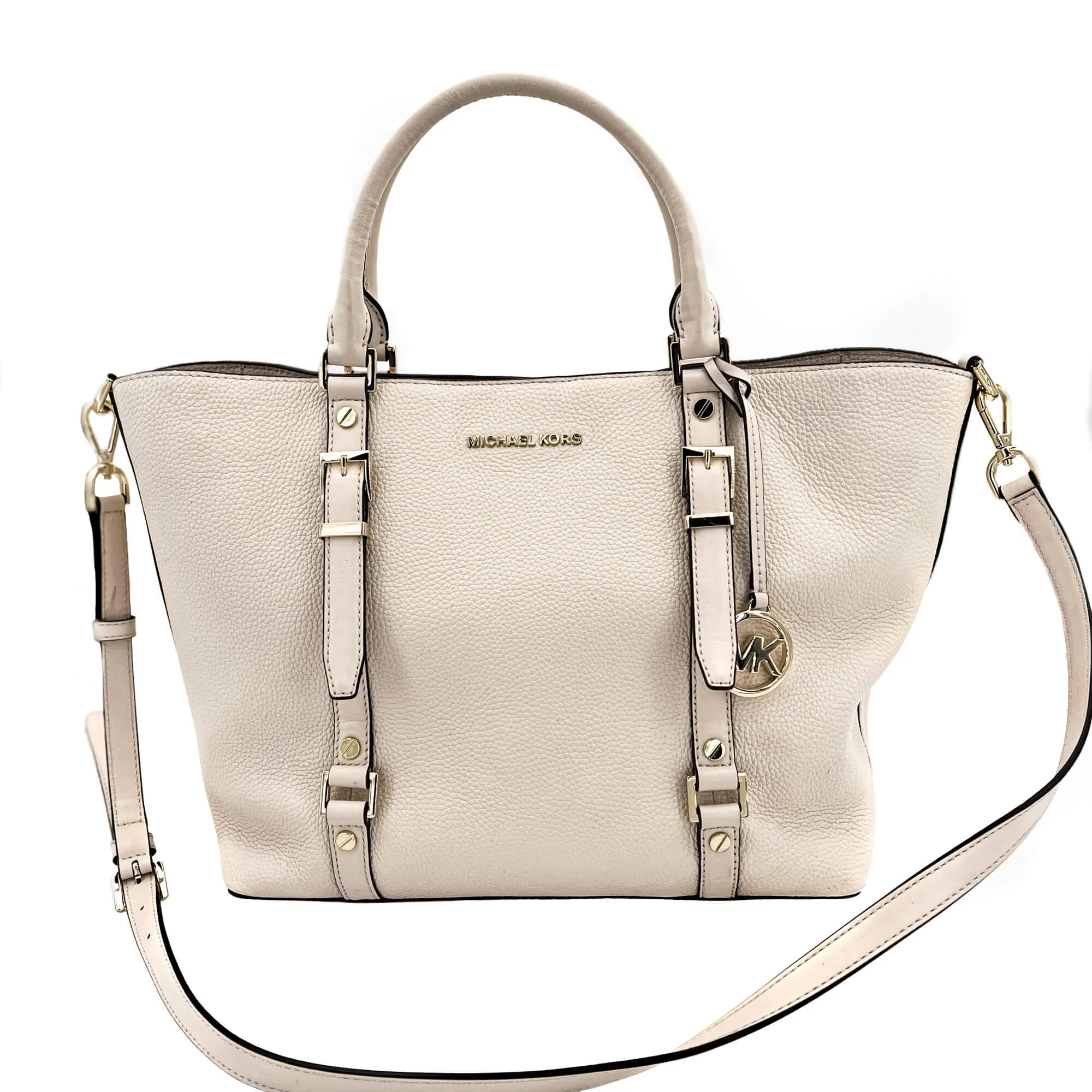Bedford Legacy Leather Tote Off-White Large