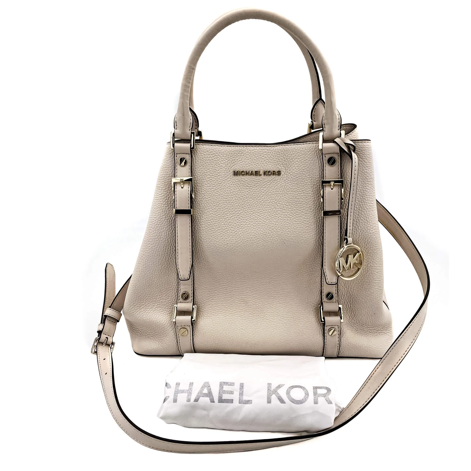 Bedford Legacy Leather Tote Off-White Large