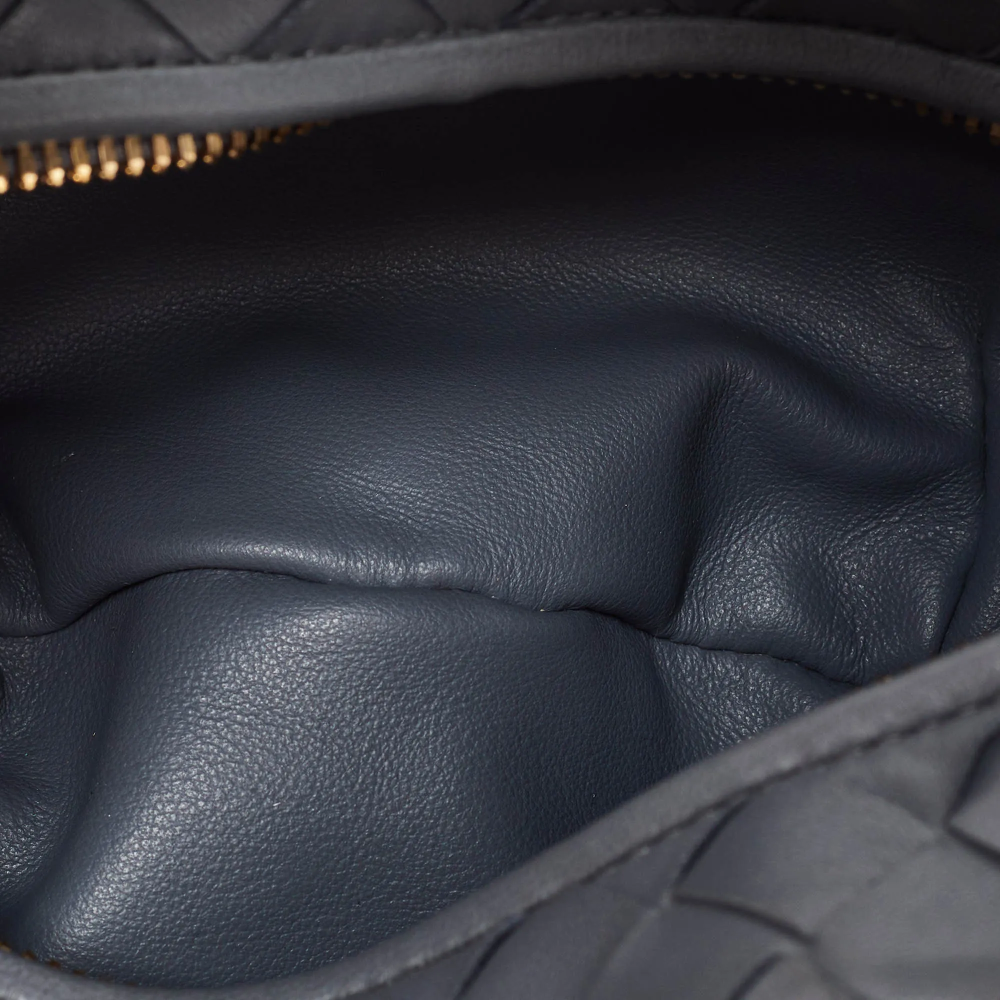Bottega Veneta Grey Intrecciato Leather Mini Jodie Hobo