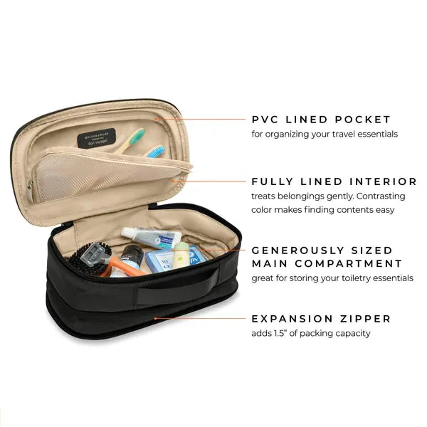 Briggs & Riley Baseline Expandable Essentials Toiletry Kit- BL115X
