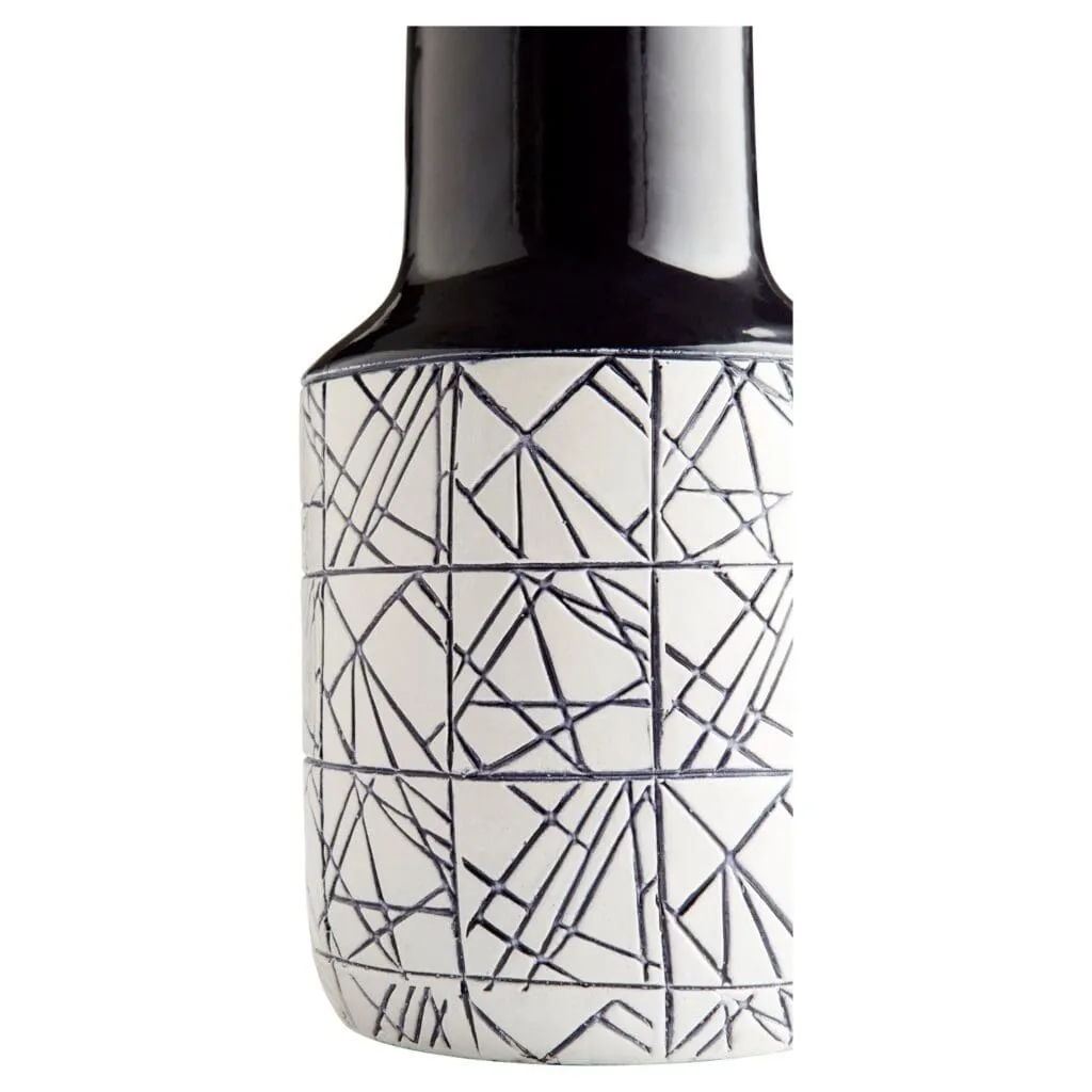 Cyan Design 11126 Dark Zenith Vase - Blue And White - Large