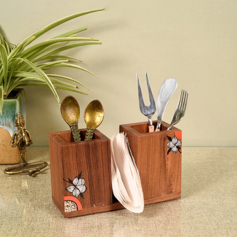 Dahlia Flora Cutlery Stand