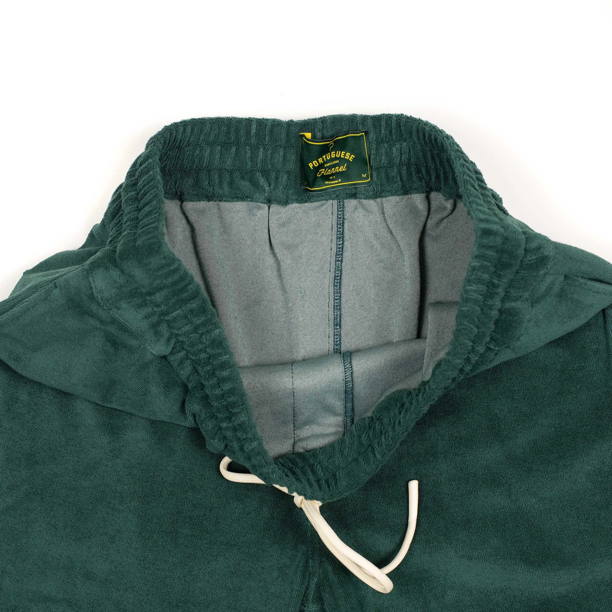 Easy shorts in green cotton mix terry