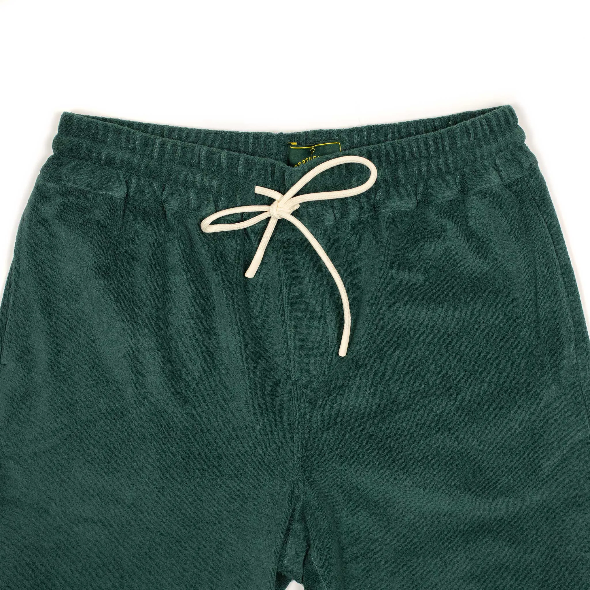 Easy shorts in green cotton mix terry