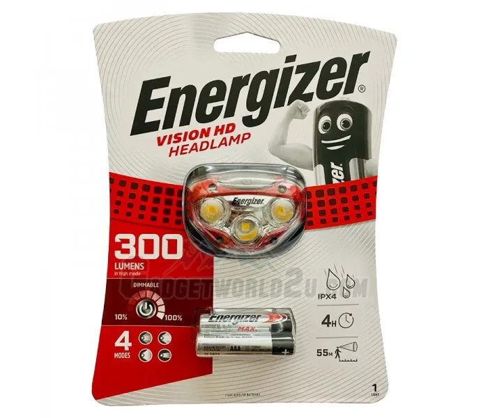 Energizer Vision Headlight 300L LED Headlamp HDB322 - (Pack of 1)