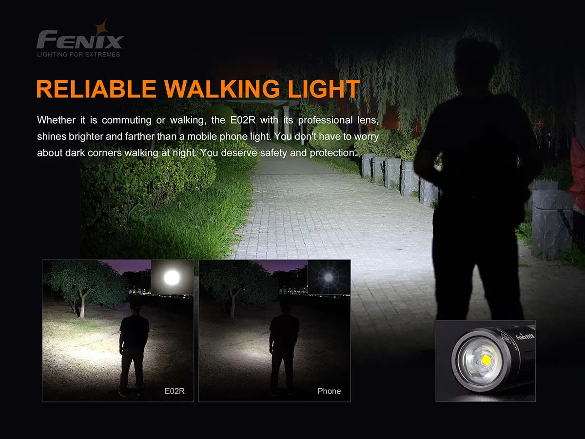 Fenix E02R Rechargeable EDC Flashlight