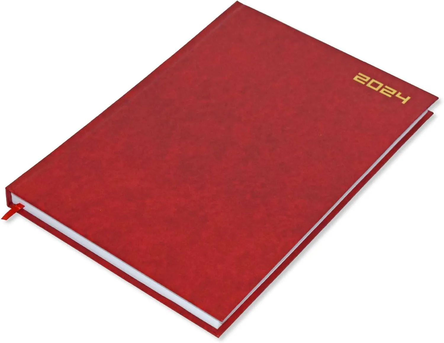 FIS A4 Diary 2024 English (Saturday & Sunday Combined) Red - FSDI47E21RE