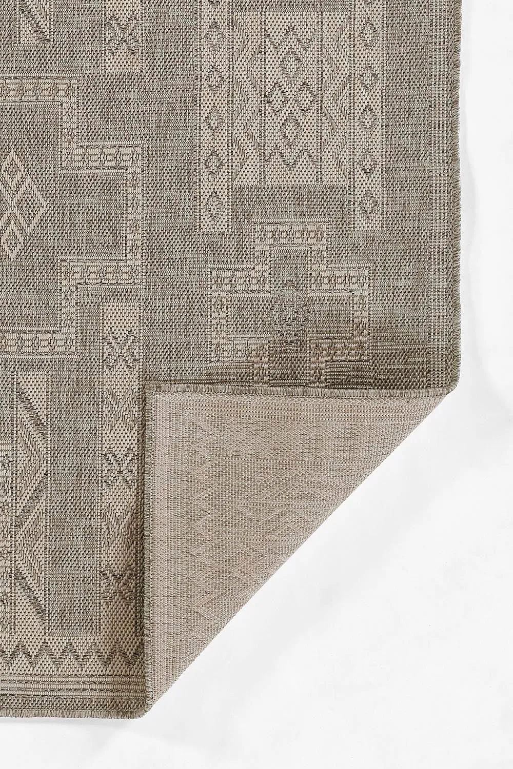 Harbor Grey Motif Outdoor Rug