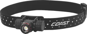 Headlamp - COAST XPH25R 400 lumens Black LED Head Lamp, Vending Pack, 30577
