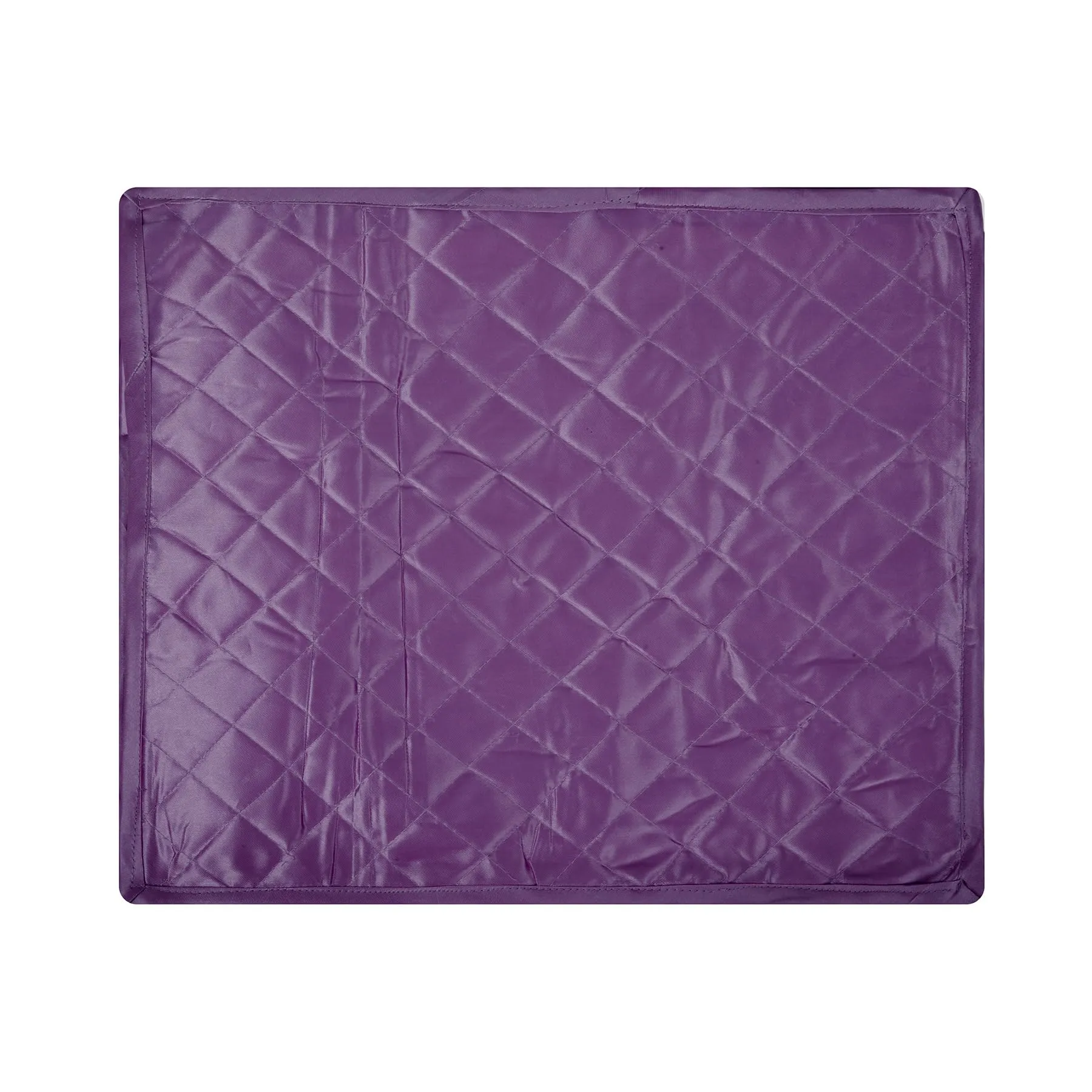 Heart Home Saree Cover | Zip Closure Saree Cover | Clothes Storage Bag | Wardrobe Organiser for Suit | Transparent Window Saree Cover | 9 inch | Pack of 2 | Purple