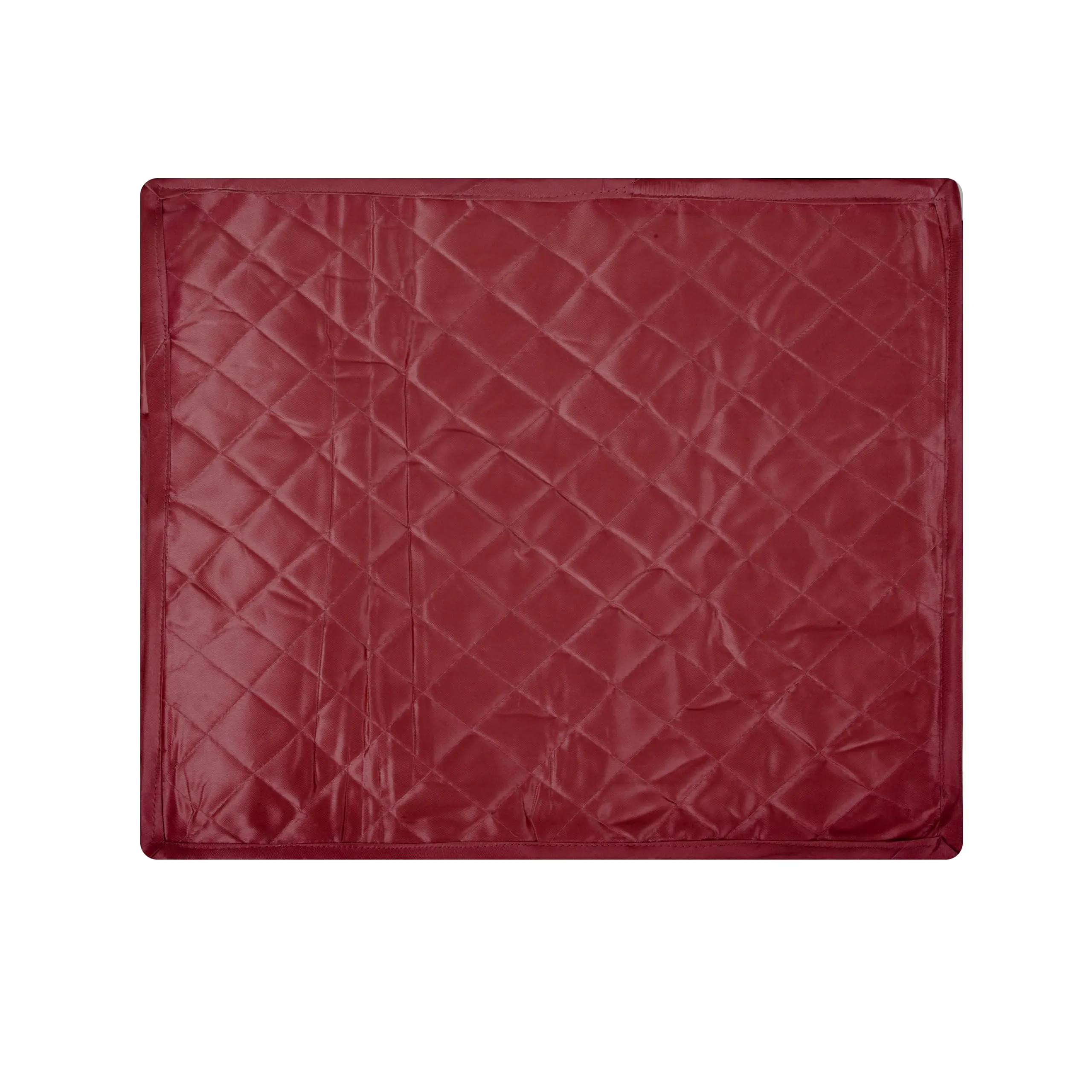 Kuber Industries Saree Cover | Zip Closure Saree Cover | Clothes Storage Bag | Wardrobe Organiser for Suit | Transparent Window Saree Cover | 9 inch | Pack of 2 | Maroon
