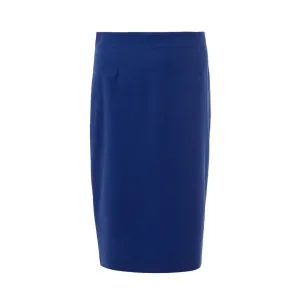 Lardini Elegant Blue Wool Skirt for Sophisticated Style