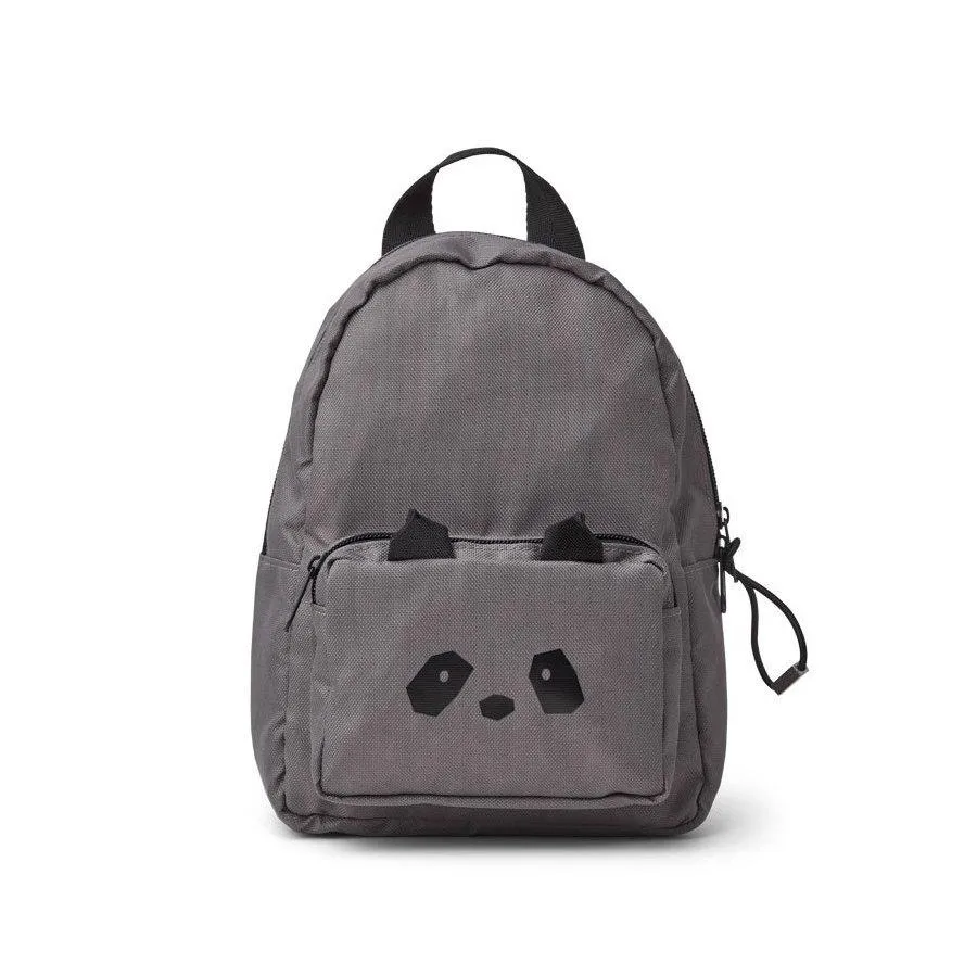 Liewood Saxo Mini Backpack in Panda Stone Grey