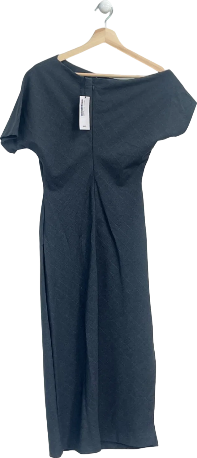 Mango Dark Grey Adriana Dress UK XS