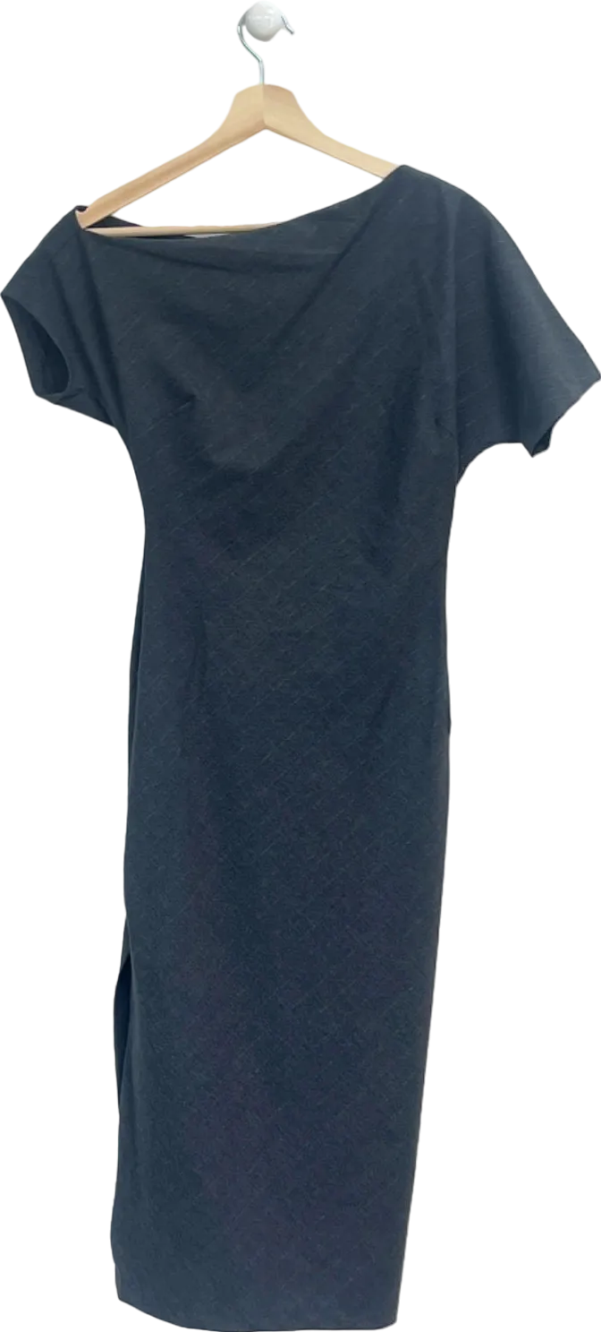 Mango Dark Grey Adriana Dress UK XS