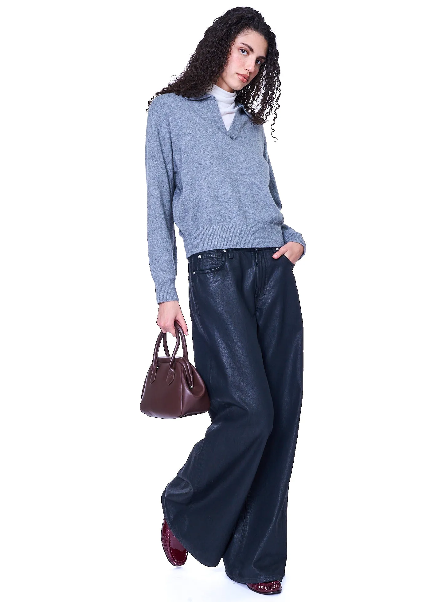 NOIRE LEATHER GOODS Pauline Top Handle Mini Handbag