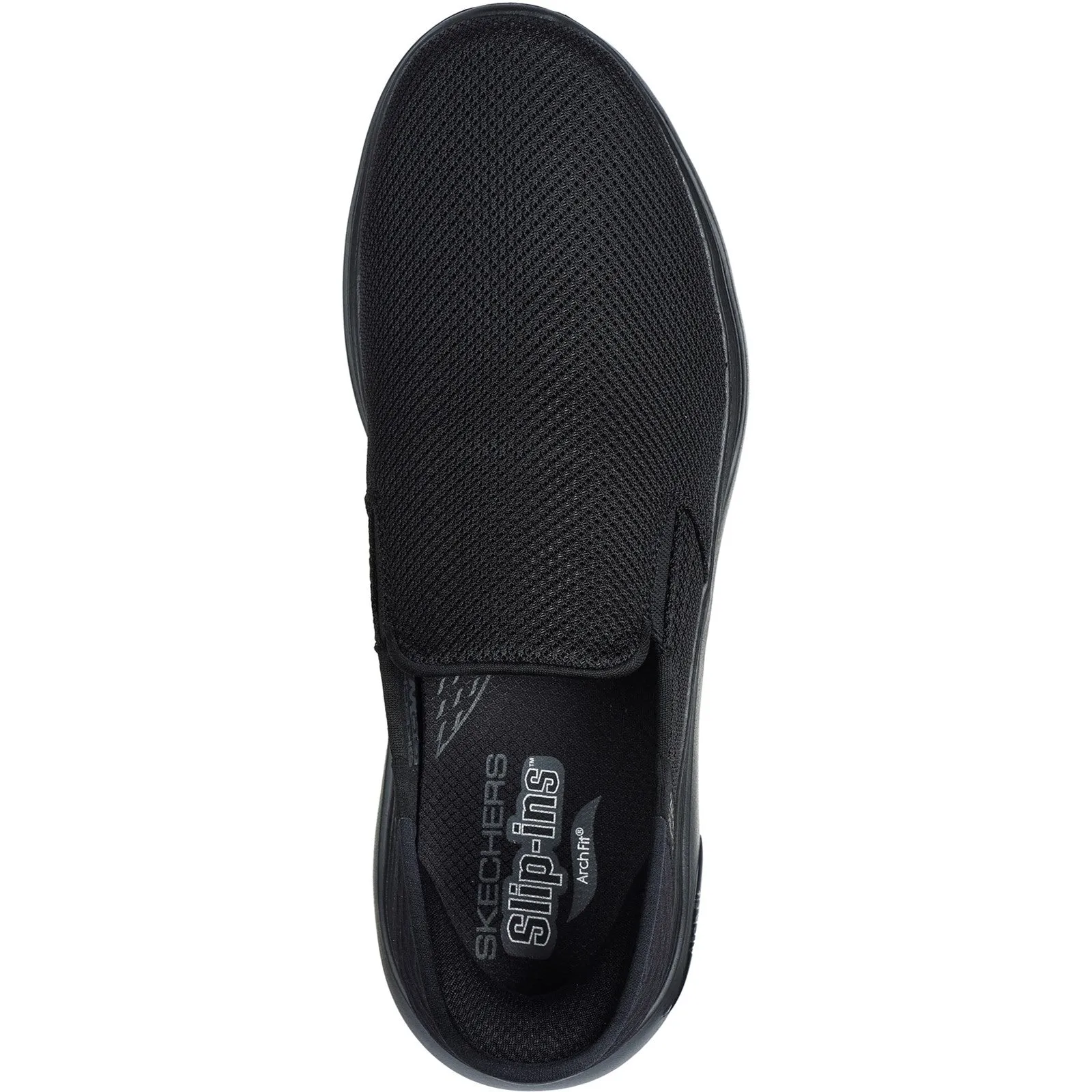 Skechers Mens GO WALK Arch Fit 2.0 216600WW-BBK Black Lace Up Shoe
