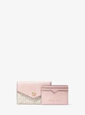 Small Logo and Leather 3-in-1 Card Case