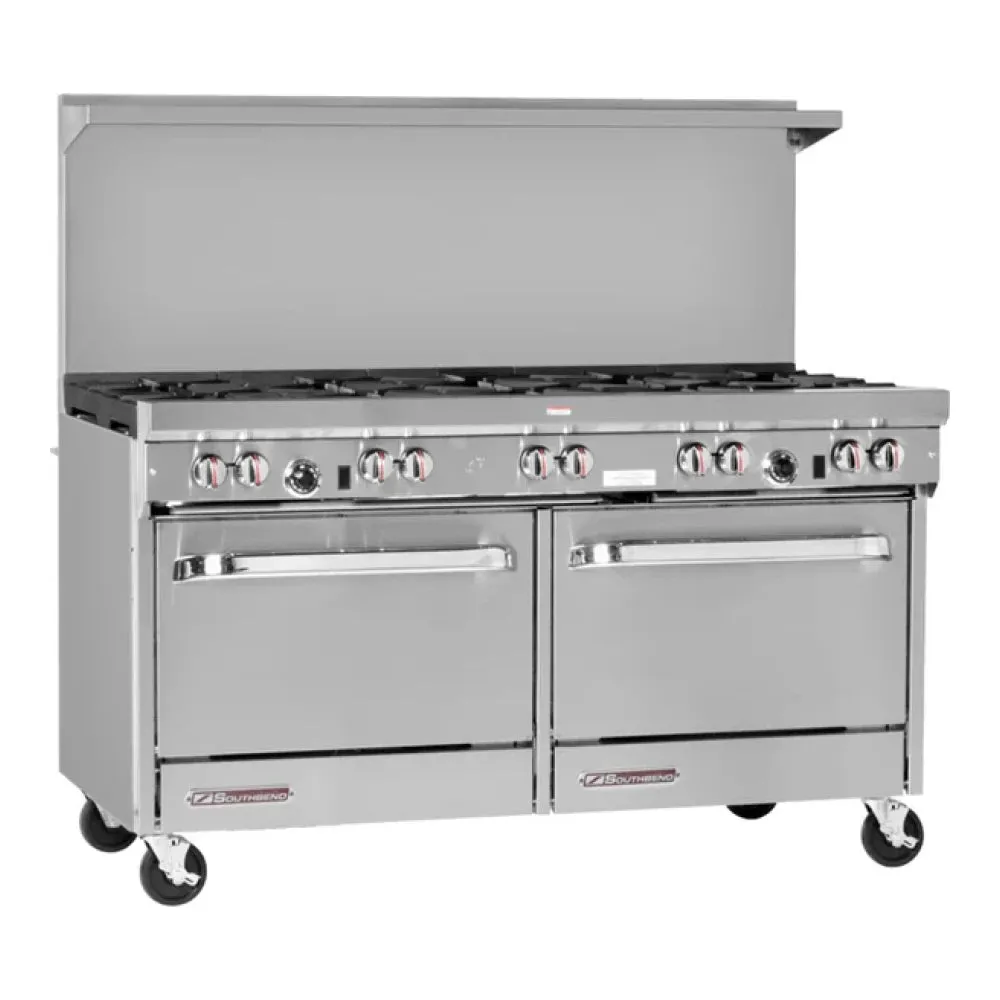 Southbend S60DC-4G/T S-Series Gas Range 60" 2 Non-Clog Burners, 171,000 Btu