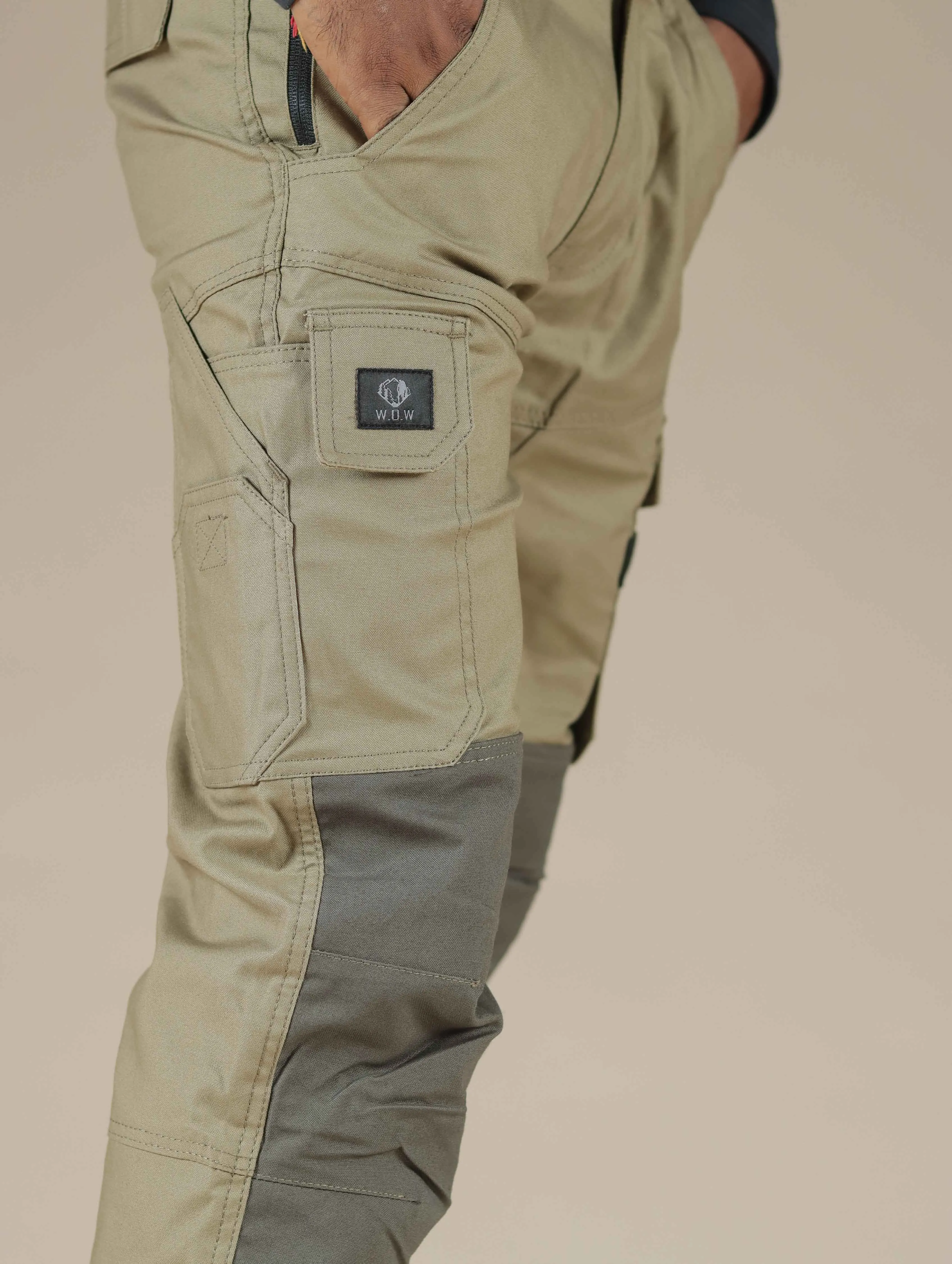 Stylish- rough and tough perfect for outdoor cargo by walkoutwear(khaki-olive)