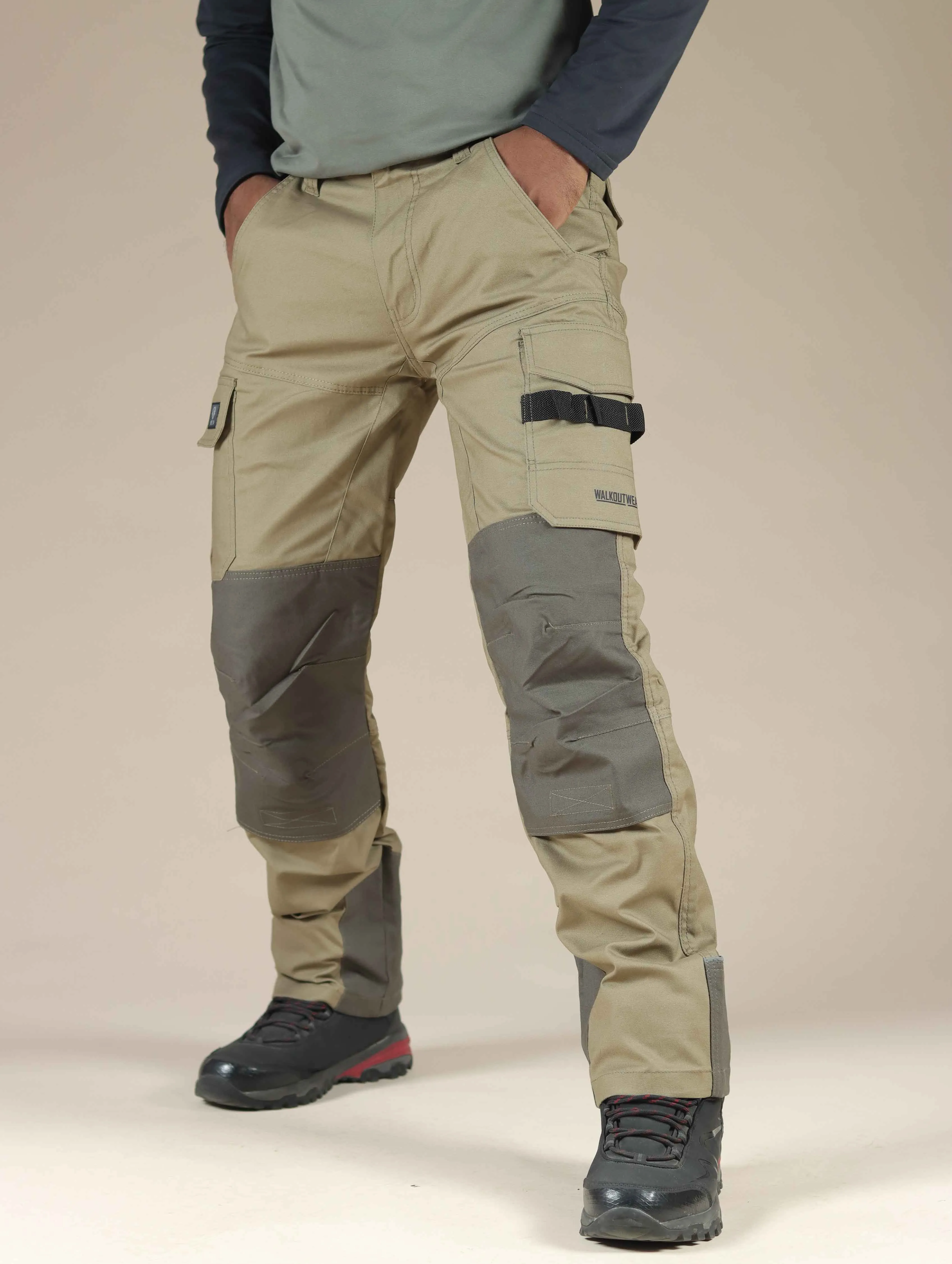 Stylish- rough and tough perfect for outdoor cargo by walkoutwear(khaki-olive)