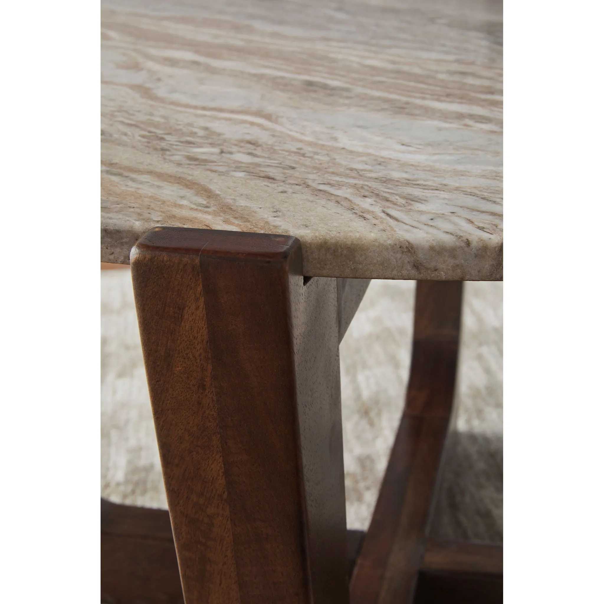 Tanidore End Table - Warm Brown