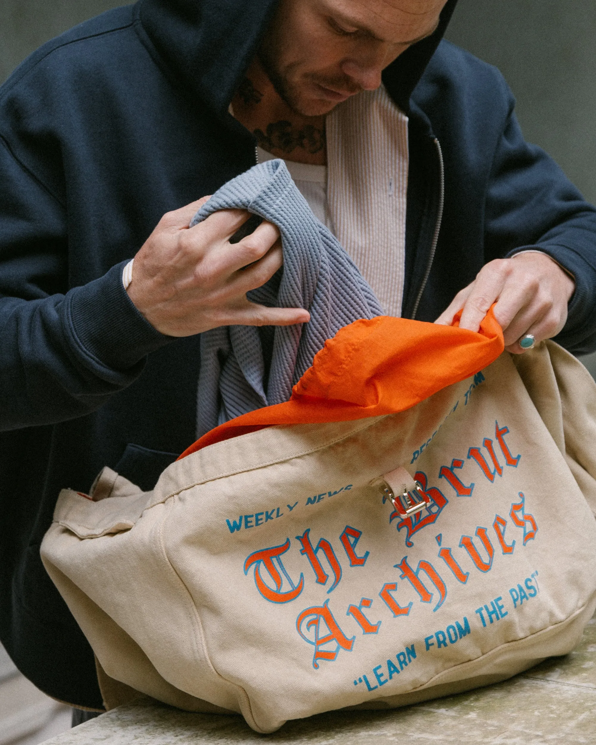 THE OVERDYED NEWSPAPER BAG