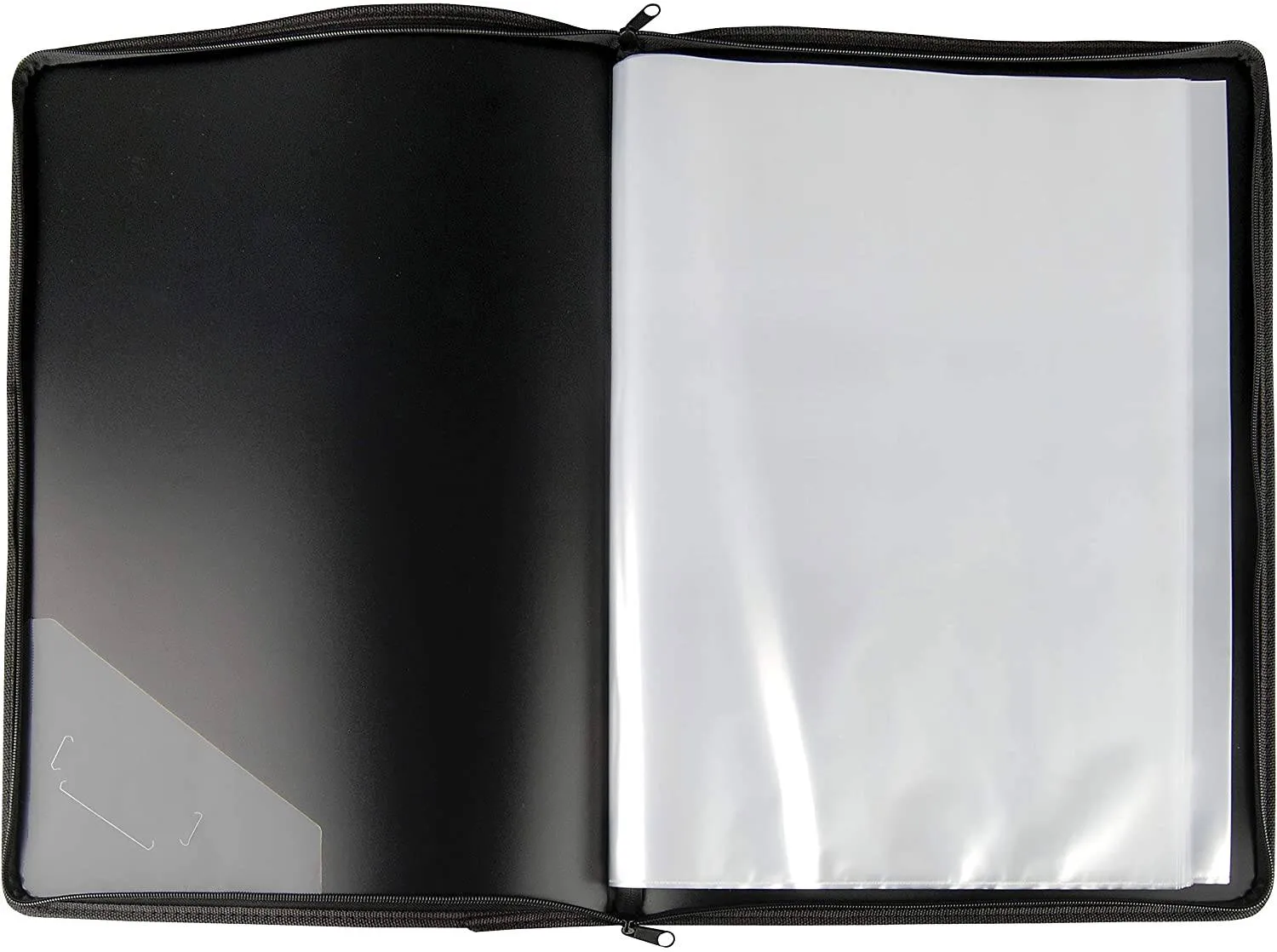 Tiger A3 Premium Black Zip Up Presentation Display Book Folder Portfolio - 20 Pocket (40 Views)