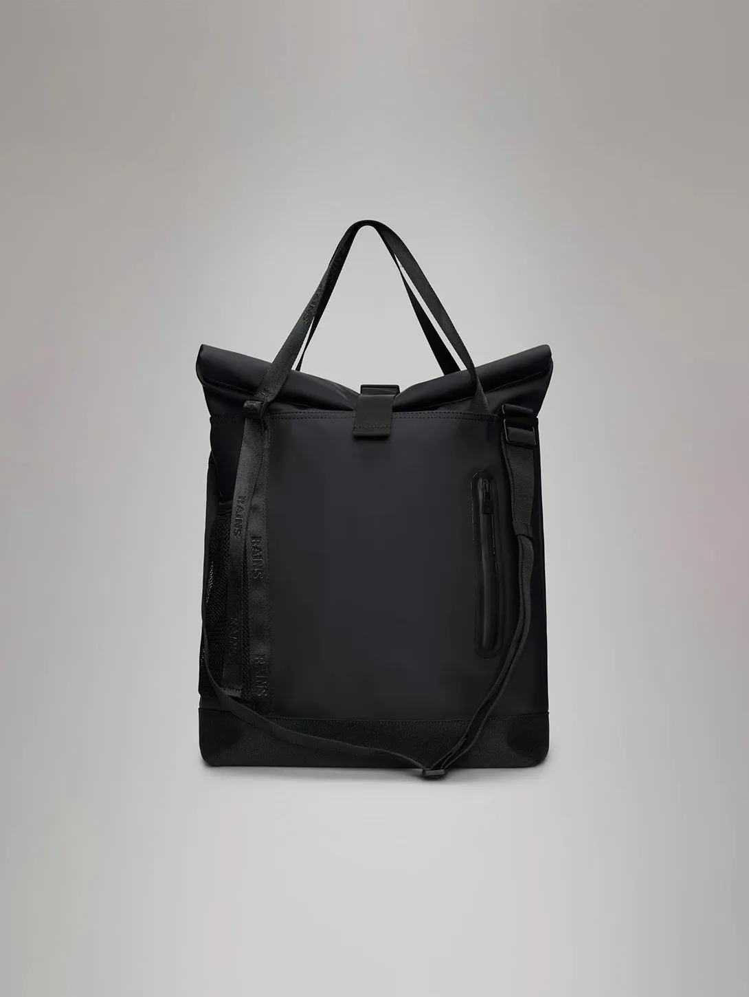 Trail Rolltop Tote Bag - Black