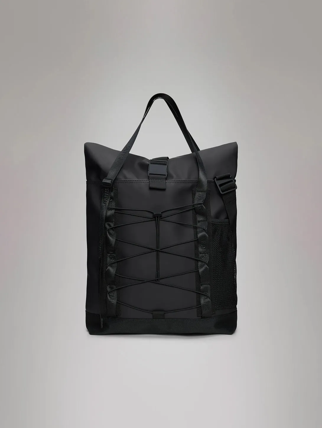 Trail Rolltop Tote Bag - Black