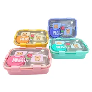 TRENDY BEAR STEEL LUNCH BOX