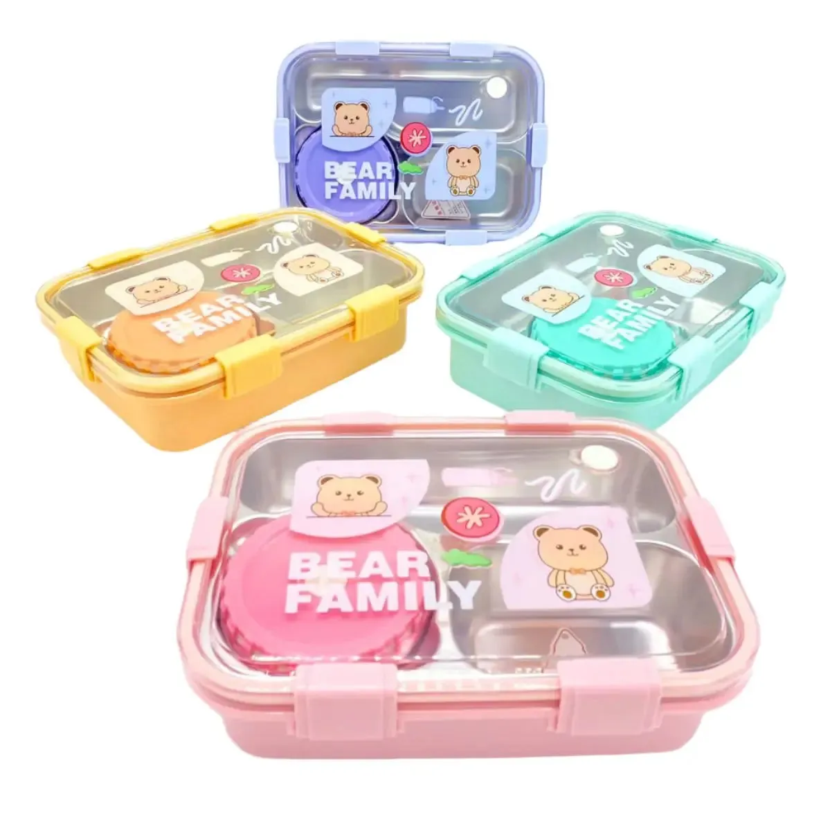TRENDY BEAR STEEL LUNCH BOX