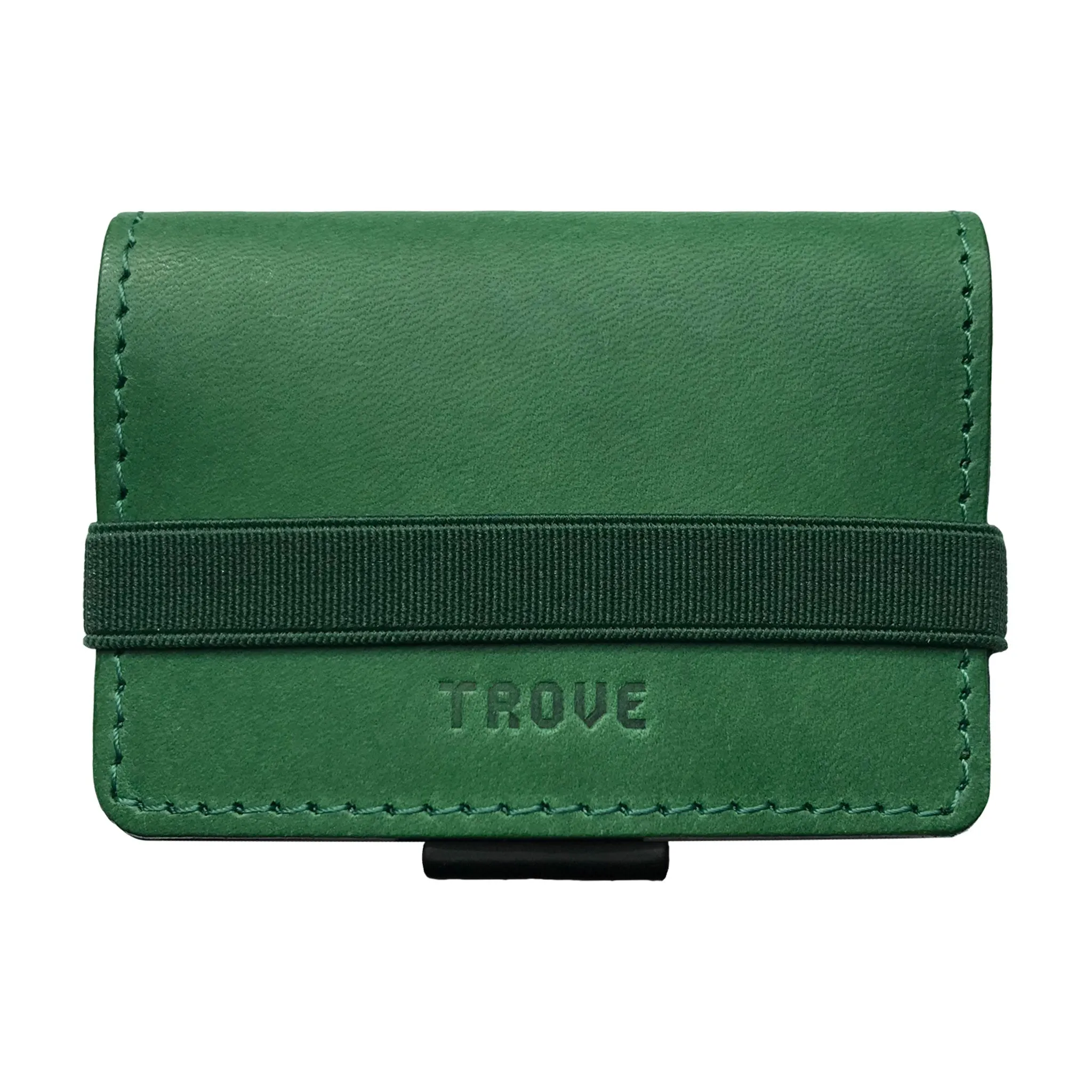 TROVE Cash Wrap: Green Leather