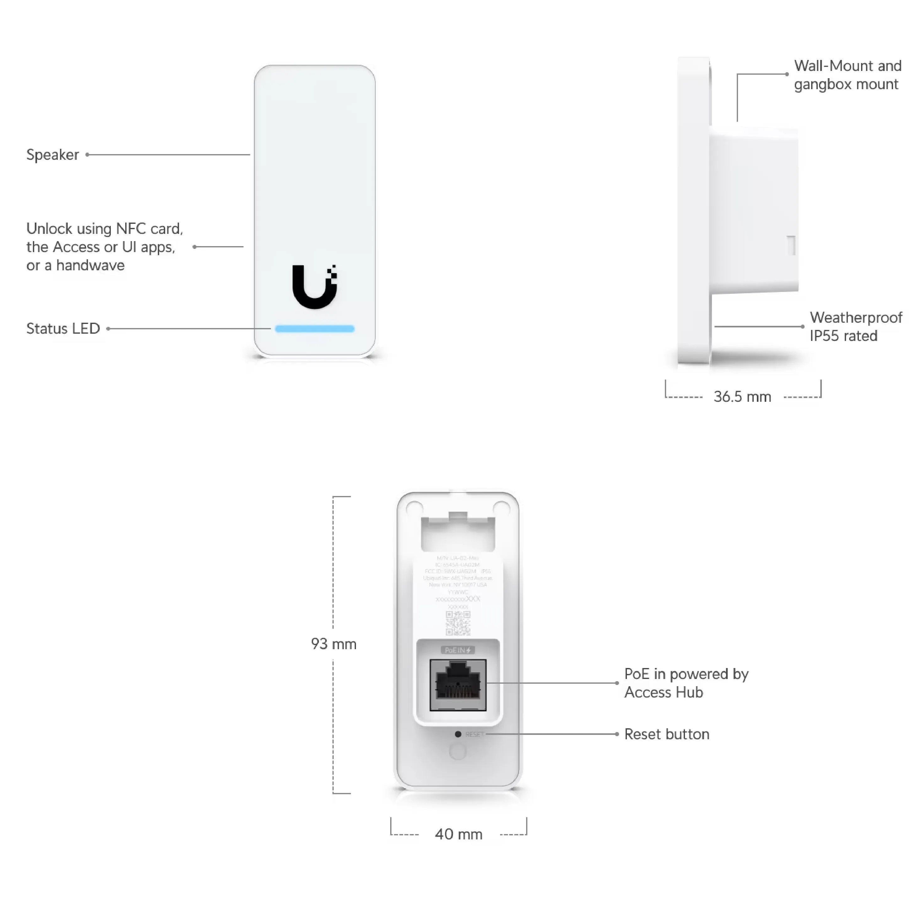 Ubiquiti UA-G2 UniFi Access Reader G2