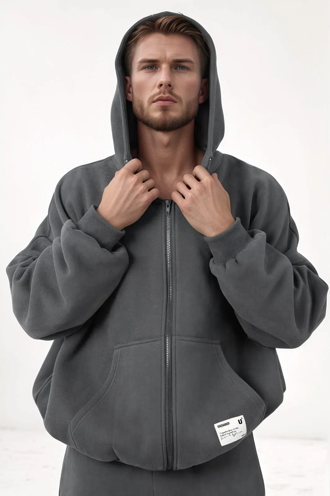USQUARED Empower Oversized Full Zipper Hoodie