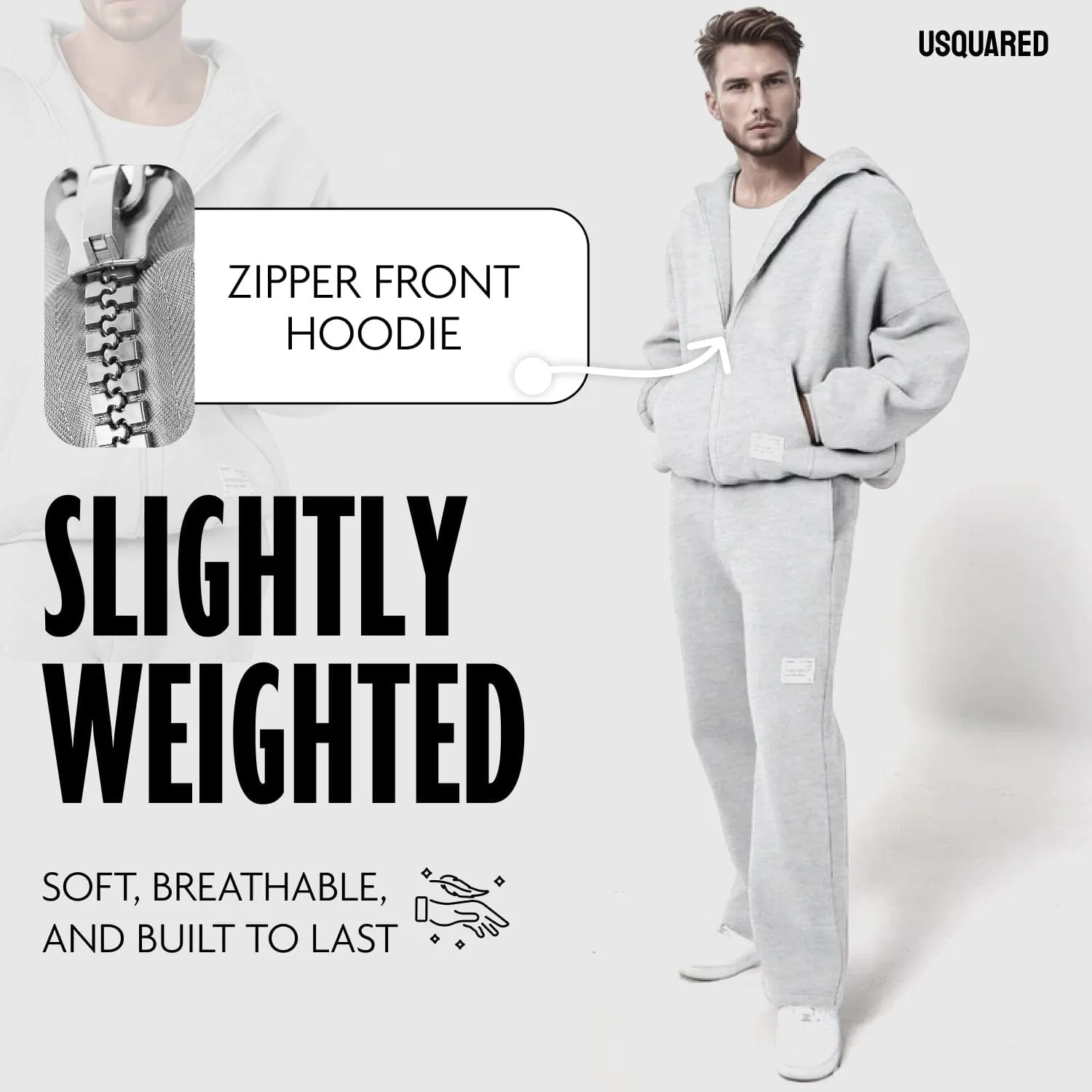USQUARED Empower Oversized Full Zipper Hoodie