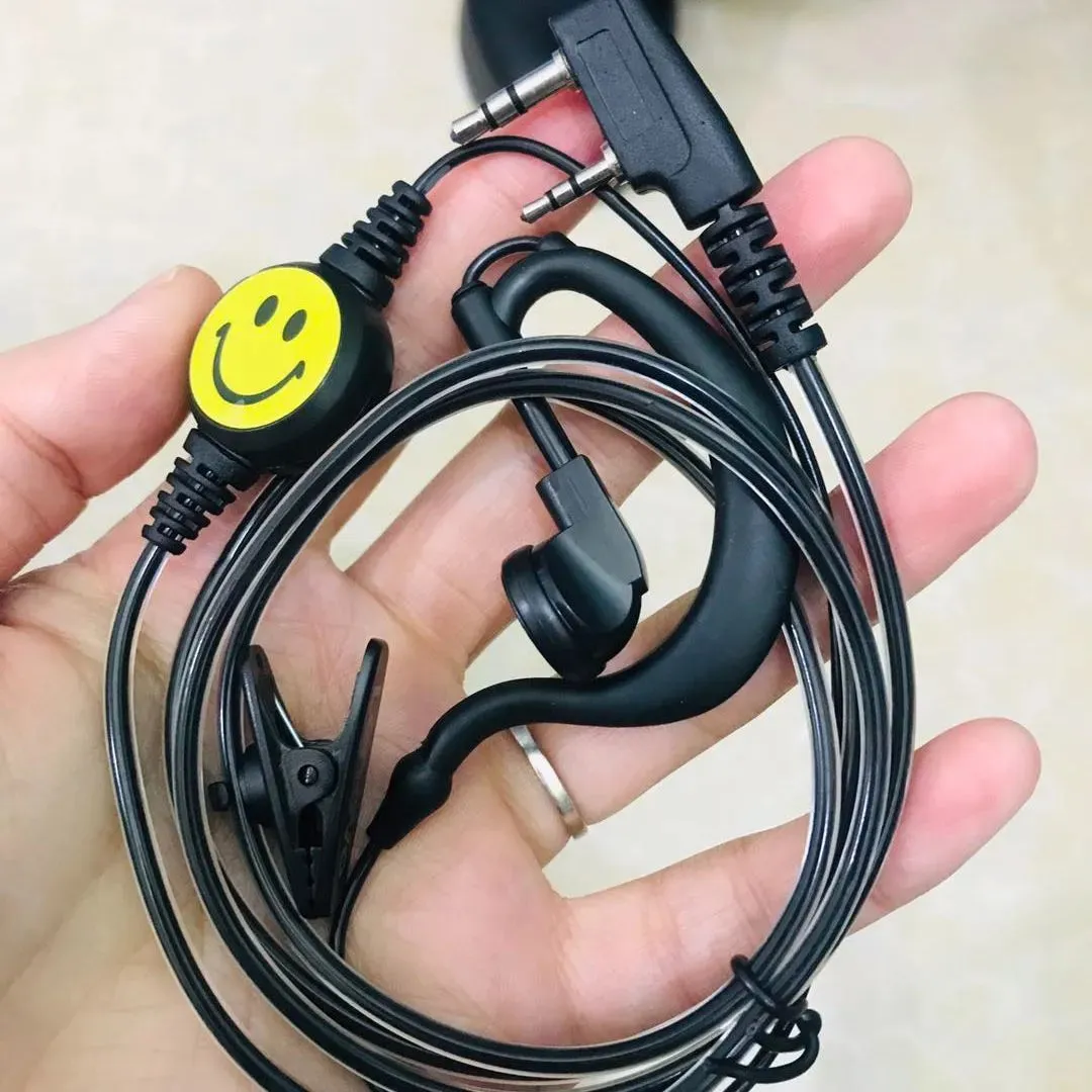 Walkie Talkie Earpierce handsfree  for Kewood Type Smile Face