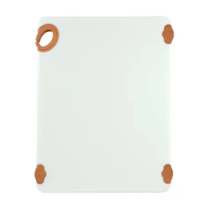 Winco CBN-1520BN Brown Cutting Board with Hook, 15 x 20 x 1/2"