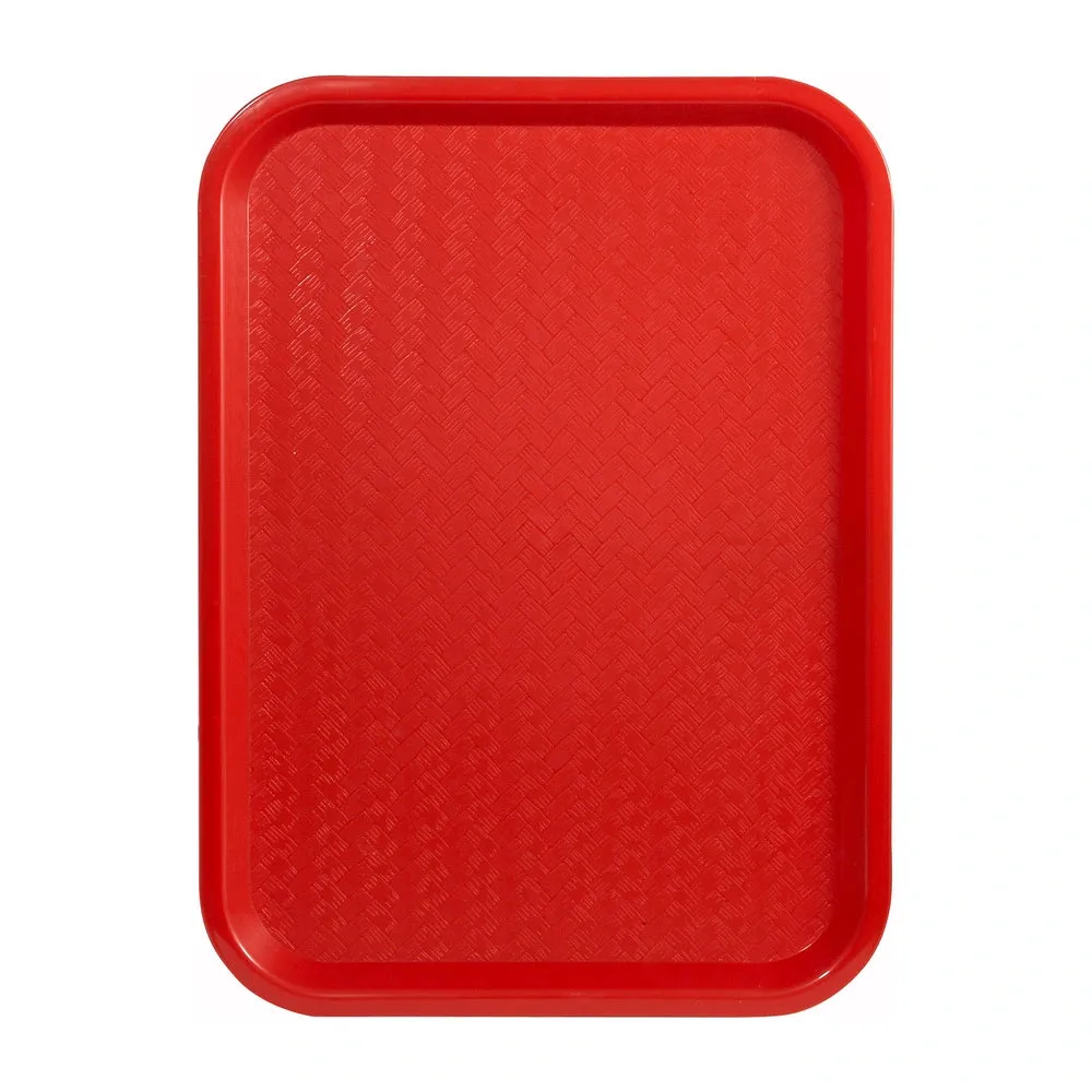 Winco FFT-1014R Fast Food Tray, 10" x 14", Red
