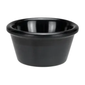 Winco RP-4K 4oz Plain Ramekins, Black