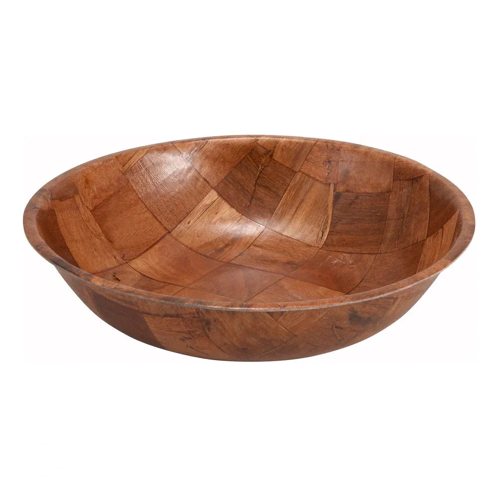 Winco WWB-12 12" Salad Bowl, Wooden