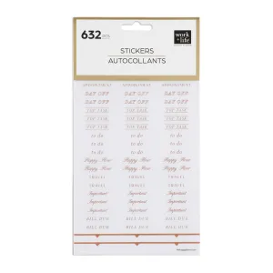 Work   Life Ivy & Rose - 8 Sticker Sheets