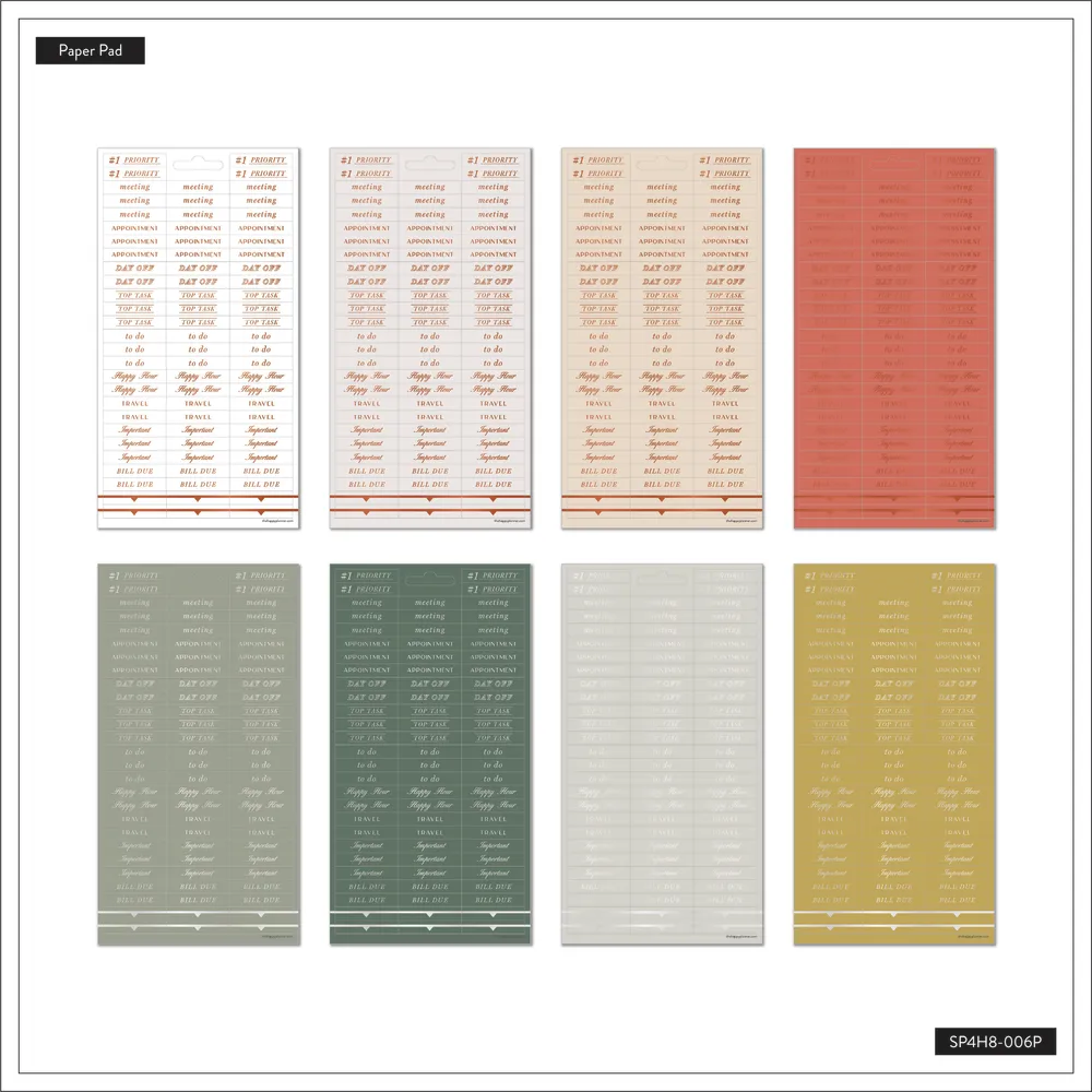 Work   Life Ivy & Rose - 8 Sticker Sheets