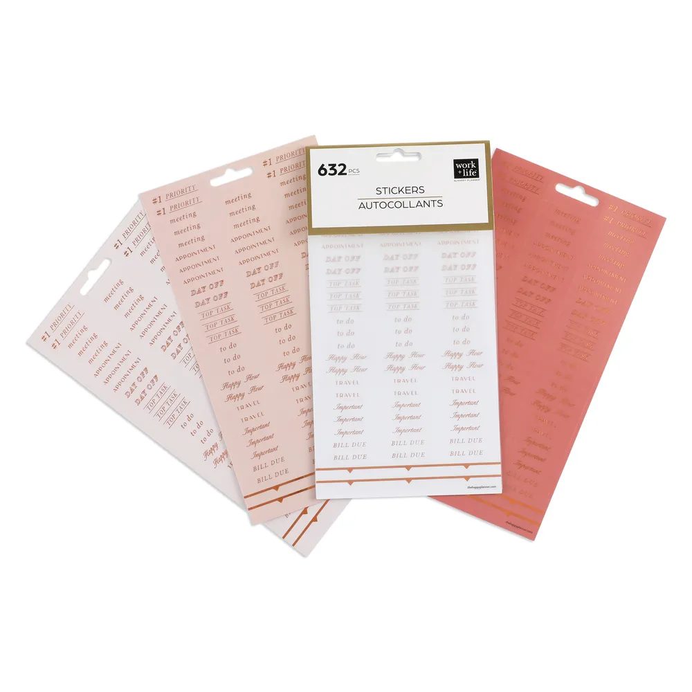 Work   Life Ivy & Rose - 8 Sticker Sheets