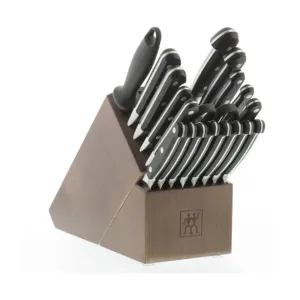 Zwilling 1019179 Pro 20-Piece Knife Set with Wood Block